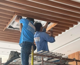 Thi công lắp đặt máy lạnh âm trần chất lượng cao - Dịch vụ chuyên nghiệp