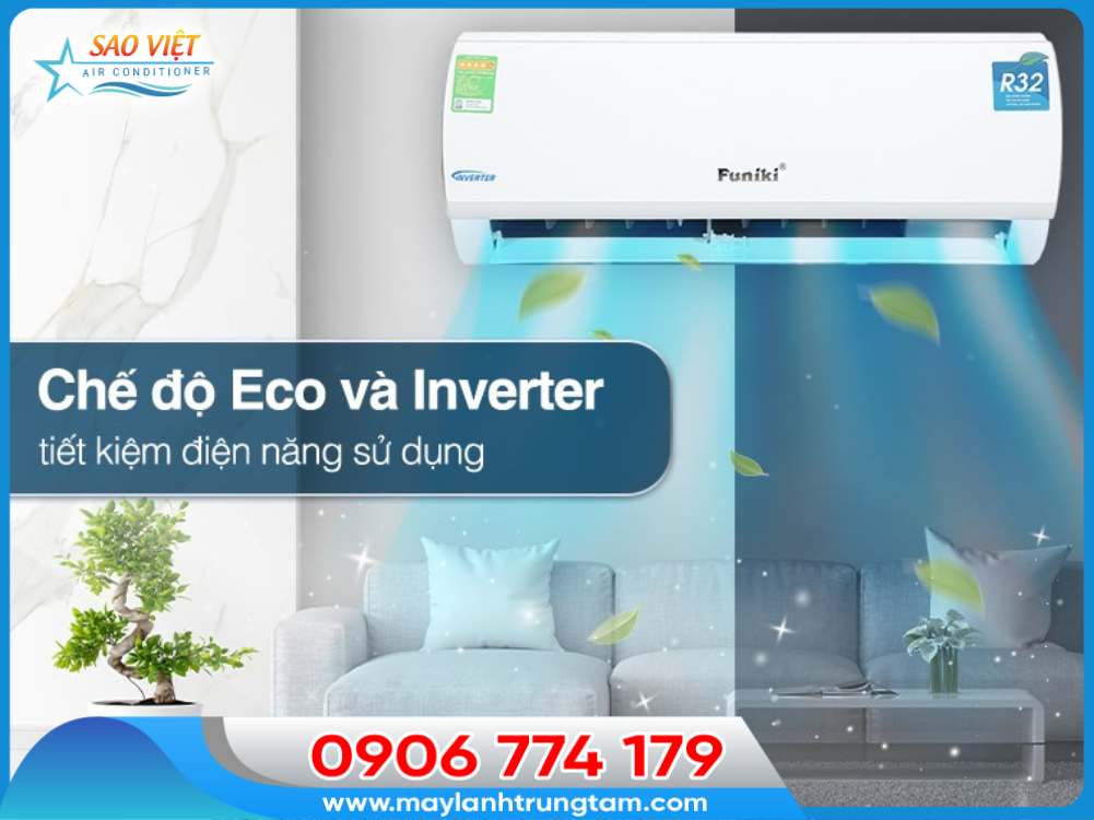May lạnh Funiki 1hp được Sao Việt lắp đặt tại TPHCM