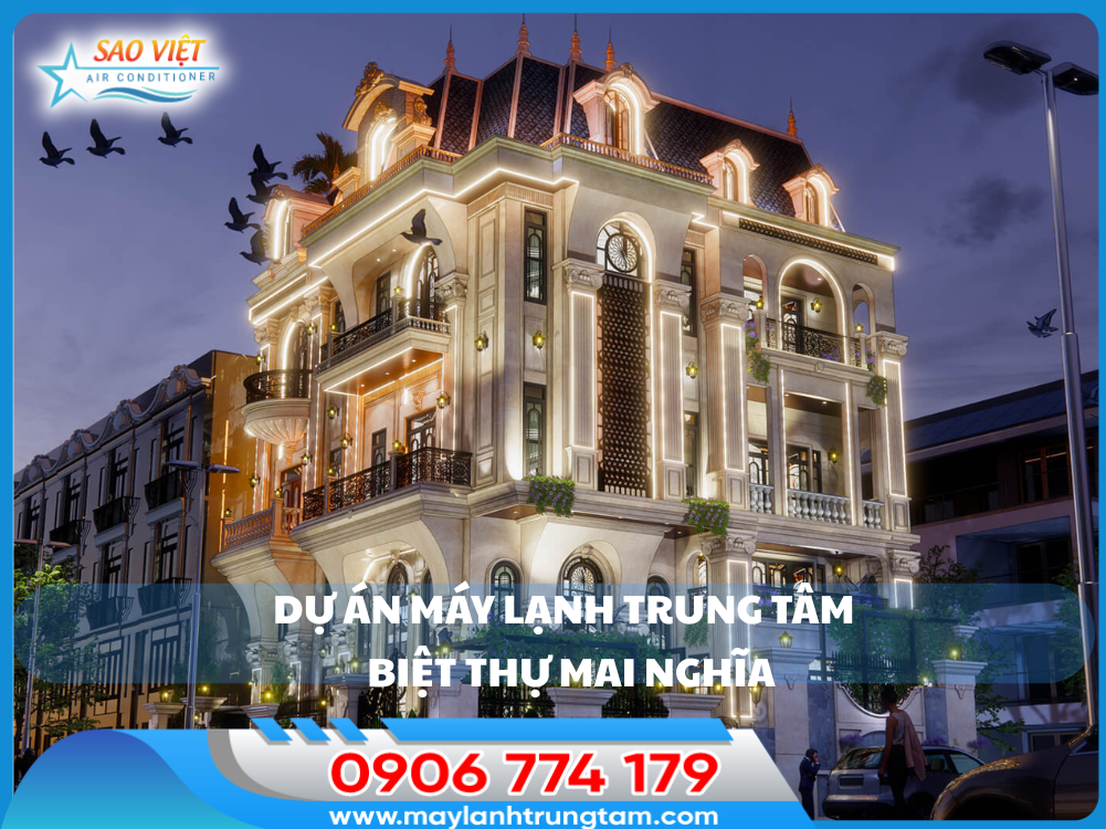 máy lạnh trung tâm cho biệt thự Mai Nghĩa