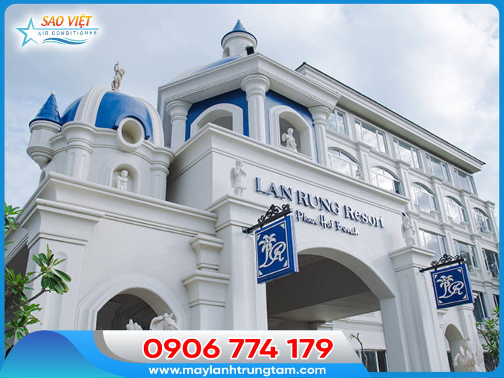 dự án lắp đặt máy lạnh trung tâm cho resort,