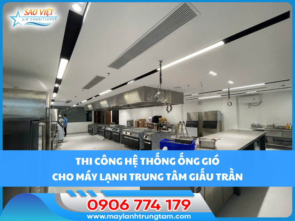 Cung cấp dịch vụ thi công hệ thống ống gió cho máy lạnh trung tâm giấu trần, đảm bảo đúng kỹ thuật – thẩm mỹ – chuẩn tiêu chuẩn HVAC. Cam kết đồng bộ từ thiết kế, sản xuất đến lắp đặt và nghiệm thu.