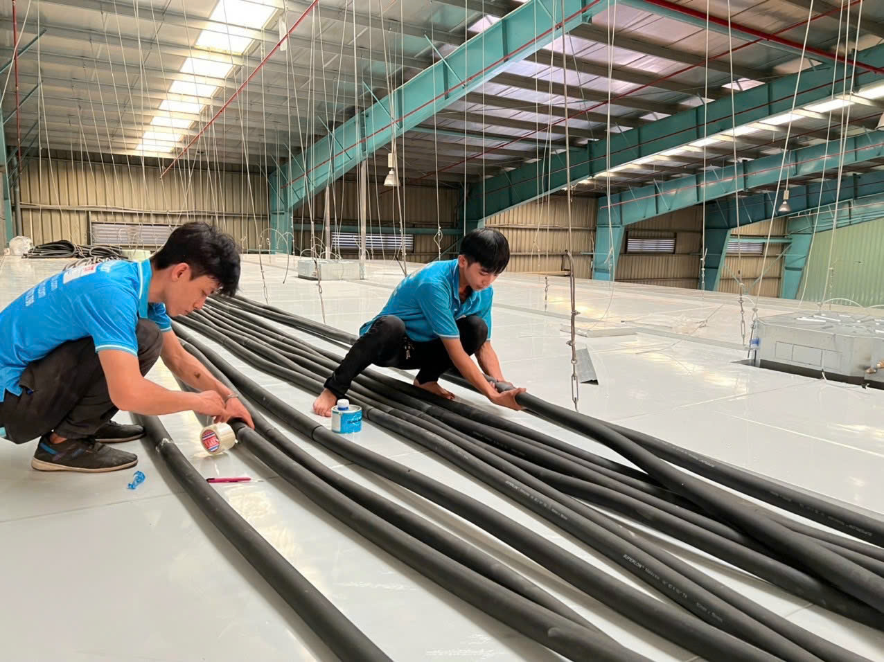 Thi công hệ thống Chiller làm mát nhà xưởng quy mô lớn
